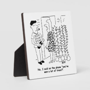 Plaque Photo Pas gagné la loterie - a gagné les arbres à la pla