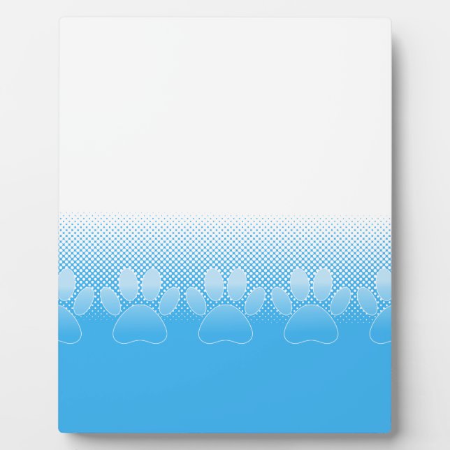 Plaque Photo Patrouilles Bleues Et Blancs Avec Arrière - plan D (Devant)