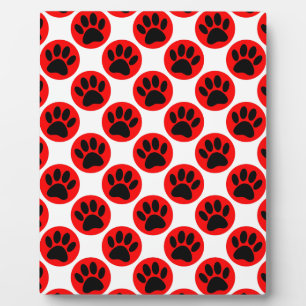 Plaque Photo Patrouilles De Chien Noir En Pois Rouge