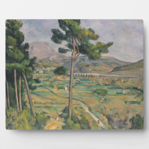 Plaque Photo Paul Cezanne Paysage avec viaduc