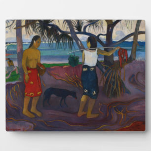 Plaque Photo Paul Gauguin   Under the Pandanus, 1891 (huile sur