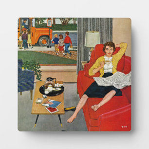 Plaque Photo Pause café du matin