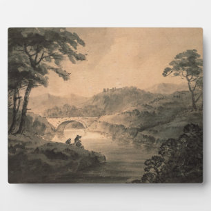 Plaque Photo Paysage (lavis à la plume et encre)