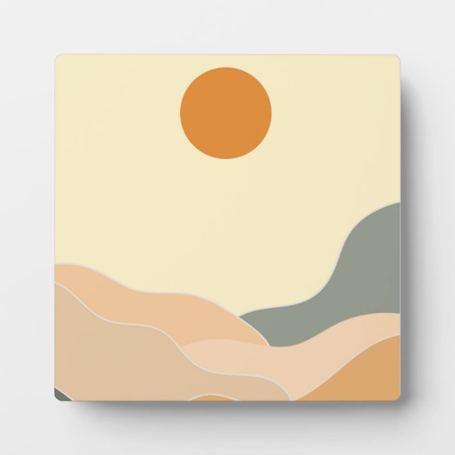 Plaque Photo Paysage moderne (Devant)