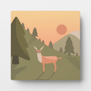 Plaque Photo Paysage Montagne des Cerfs Nature Parc sauvage Cou