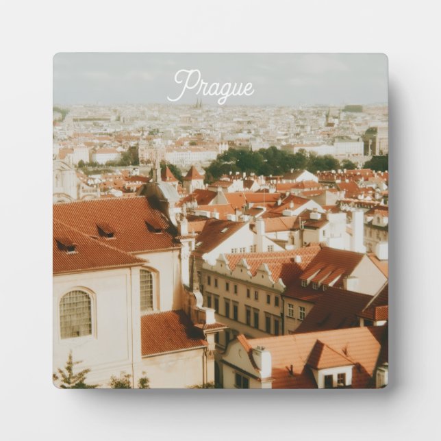 Plaque Photo Paysage urbain de Prague Souvenir (Devant)