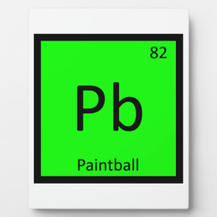 Plaque Photo Pb - Tableau périodique de la chimie du sport de p