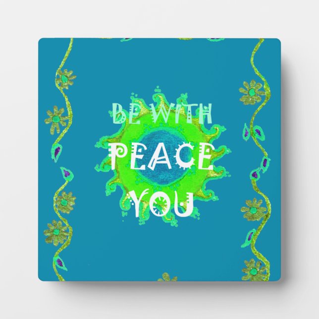 Plaque Photo Peace Be with You Art Print (Devant)