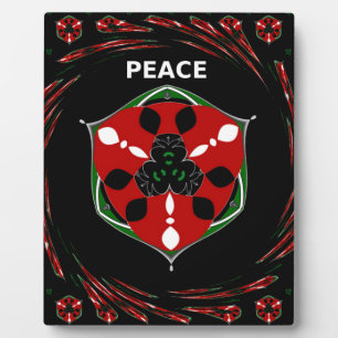 Plaque Photo "Peace : with Shield Emblem"