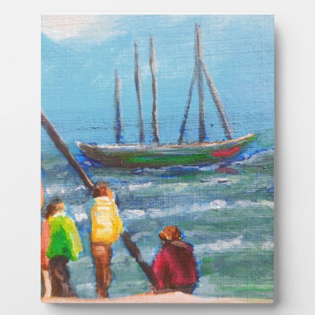 Plaque Photo Pêcheurs Artisanaux (Devant)