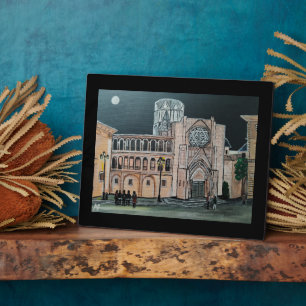 Plaque Photo Peinture de la cathédrale de Santa María par Alfre
