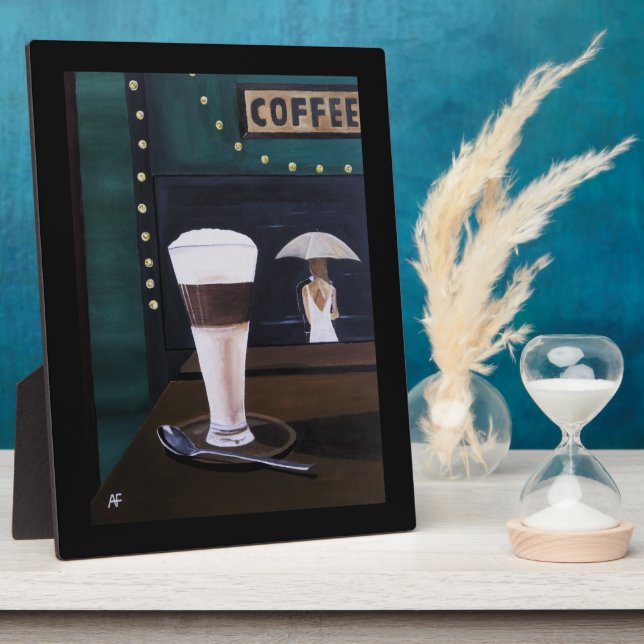 Plaque Photo Peinture Latte Macchiato par Alfred Fox (Côté)