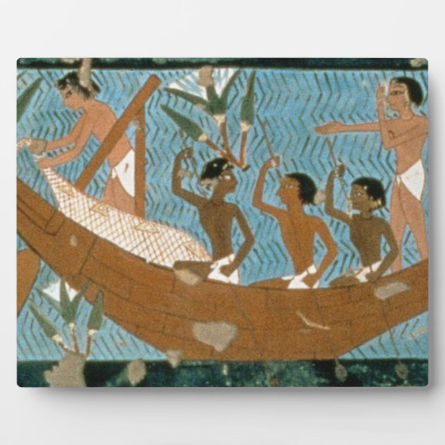 Plaque Photo Peinture murale du tombeau d'Ipuy, Thèbes, profond (Devant)