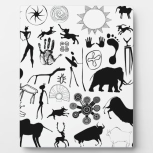Plaque Photo Peintures rupestres - art primitif