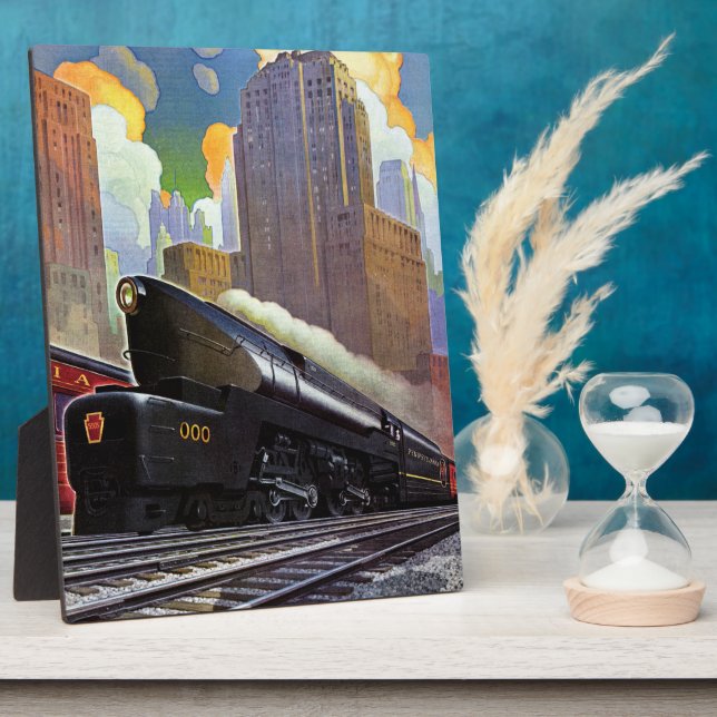 Plaque Photo Pennsylvania Train by Unknown (Côté)