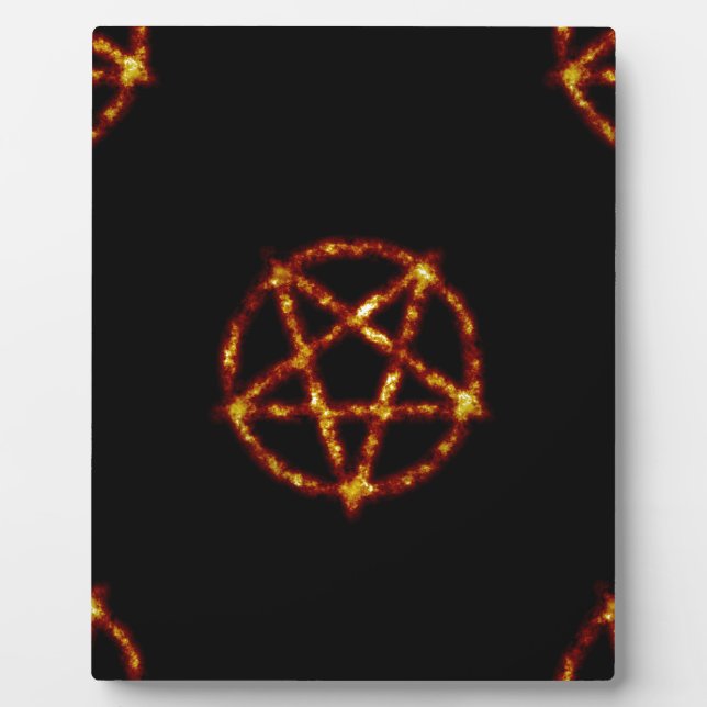 Plaque Photo pentagramme (Devant)