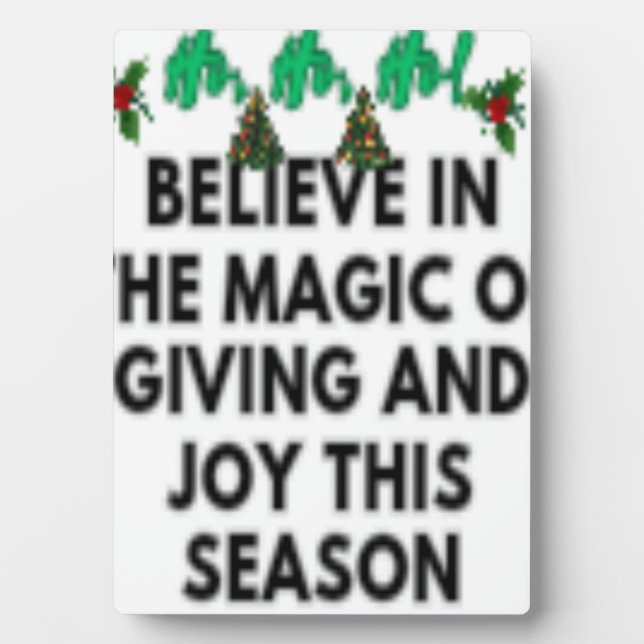 Plaque Photo Père Noël Bonne Nouvelle année 💐 (Devant)