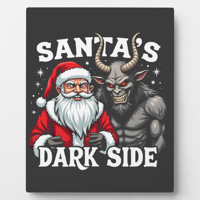 Plaque Photo Père Noël Dark Side Christmas Evil Krampus (Devant)