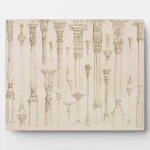 Plaque Photo Persian and Turkish wooden column designs, from 'A