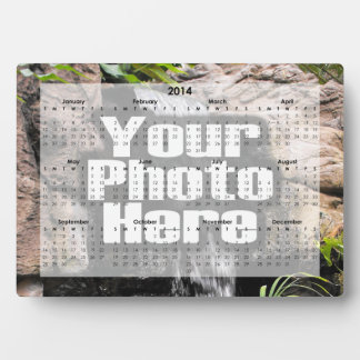 Plaque Photo Personalized 2014 Photo Desk Calendar