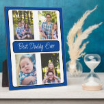 Plaque Photo Personalized Best Daddy Ever Photo<br><div class="desc">Cute gift for dad for Father's Day,  Birthday or Christmas. Just add photos to this photo easel in the personalize area.</div>