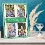 Plaque Photo Personalized Best Daddy Ever Photo<br><div class="desc">Cute gift for dad for Father's Day,  Birthday or Christmas. Just add photos to this photo easel in the personalize area.</div>