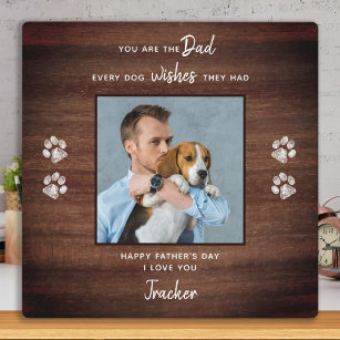Plaque Photo Personalized Dog Dad Pet Photo Father's Day