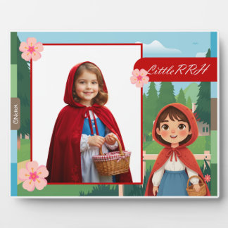 Plaque Photo Personalized Little Red Riding Hood Tabletop Photo