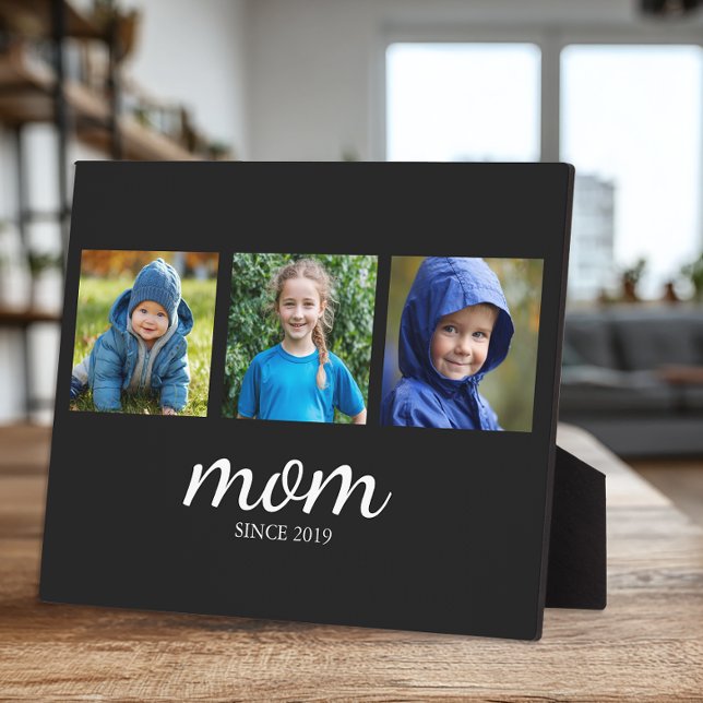 Plaque Photo Personalized Mom Since Photo (Custom Photo Plaque for Mom)