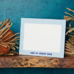 Plaque Photo Personalized Pale Blue Design Landscape Photo<br><div class="desc">Blue design photo plaque that you can customize with any text of your choice. Should you require any help with customizing then please contact us through the ask this designer link above. Photo plaque design by justbyjulie</div>