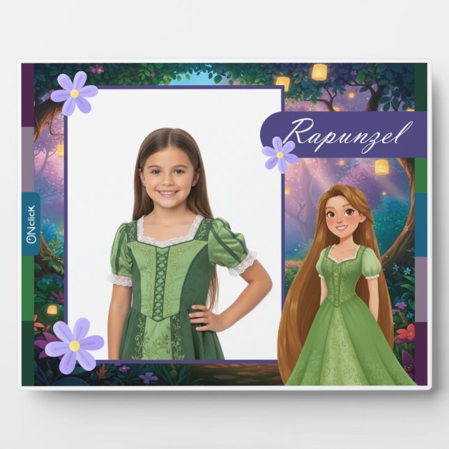Plaque Photo Personalized Rapunzel Tabletop Photo (Devant)