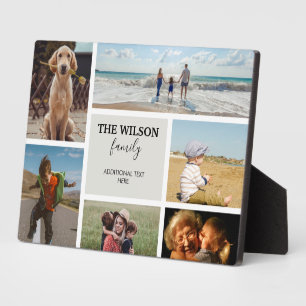 Plaque Photo Personnalisé 6 Photo Famille Souvenirs Collage