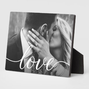 Plaque Photo Personnalisé Couple Photo handlettering Love