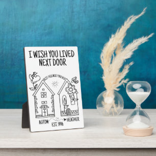 Plaque Photo Personnalisé Meilleur cadeau d'ami Je souhaite que