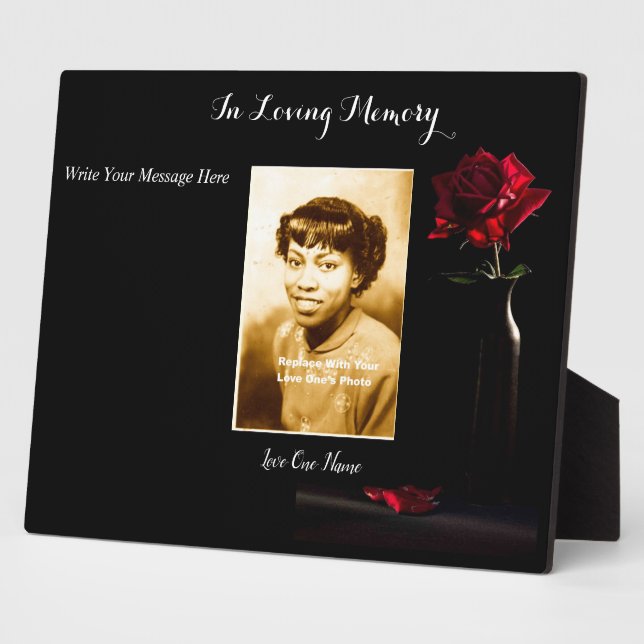 Plaque photo personnalisée (Côté)