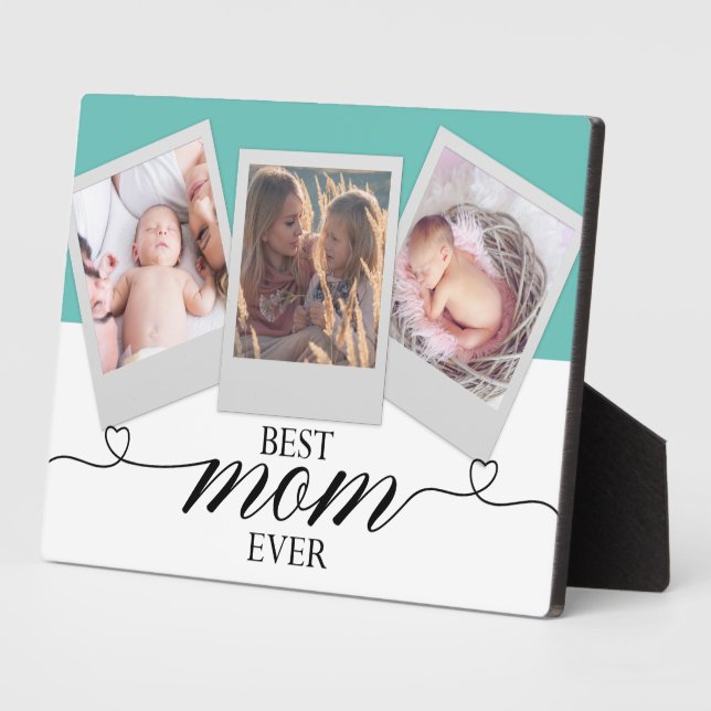 Plaque Photo Personnalisée Maman Cadeaux Fête des mères Famille (Côté)