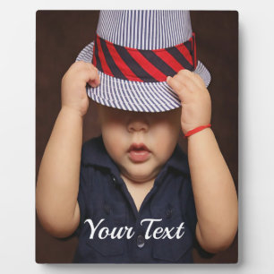 Plaque photo personnalisée pour bébé avec nacelle