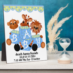 Plaque Photo Personnaliser Keepsaké pour l'enfant naissance Vot