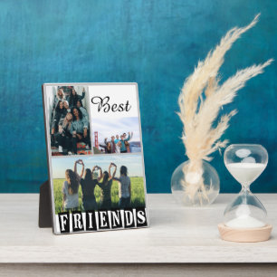 Plaque Photo Personnaliser Moderne Best Friends Chic Citation