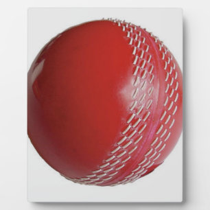 Plaque Photo Personnaliser rouge de balle de cricket avec votre