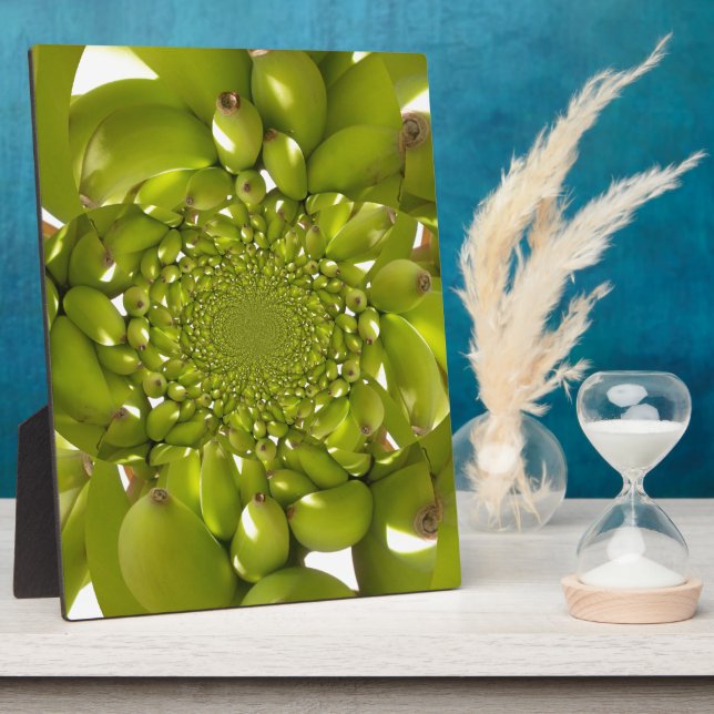 Plaque Photo Personnaliser verte (Côté)