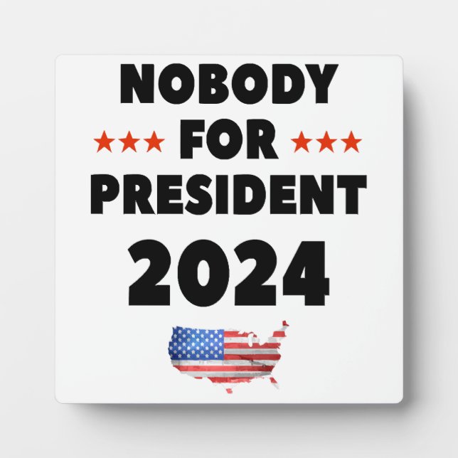 Plaque Photo Personne pour Président 2024 (Devant)