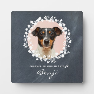 Plaque Photo Perte d'animal de compagnie mémorial chien personn