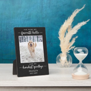 Plaque Photo Pet Memorial Loss Sympathy Photo