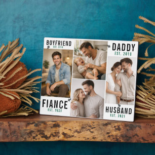 Plaque Photo Petit ami Mari Papa Mug Cadeau personnalisé pour