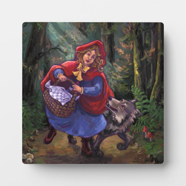 Plaque Photo Petit Chaperon Rouge (Devant)