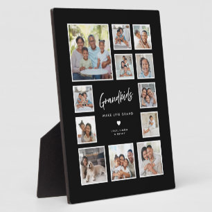 Plaque Photo Petits-enfants Rendent la Vie Géniale Collage Pers