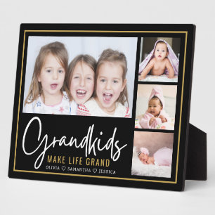 Plaque Photo Petits-enfants rendent la vie grandiose 4 Photo No