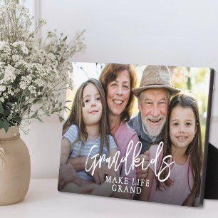 Plaque Photo Petits-enfants rendent la vie grandiose Photo