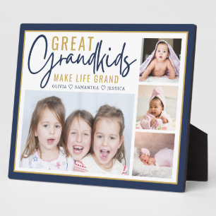 Plaque Photo Petits-enfants rendent la vie grandiose Photo de g